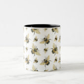 ヴィンテージビー水彩 ツートーンマグカップ (中央)