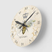 ヴィンテージビー王室のクラウンローマ数字 ラウンド壁時計 (傾斜)