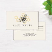 ヴィンテージビー素朴ロゴギフトカード (デスク)