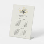 ヴィンテージビー素朴ロゴハネビーサービス価格 台座サイン (正面)