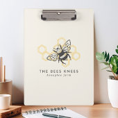 ヴィンテージビー素朴ロゴミツバチ飼育員 クリップボード