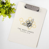 ヴィンテージビー素朴ロゴミツバチ飼育員 クリップボード