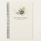 ヴィンテージビー素朴ロゴミツバチ飼育員 プランナー手帳 (正面)