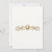 ヴィンテージビー結婚式招待状ハニーカリグラフィー 招待状 (裏面)