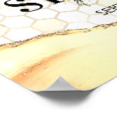 ヴィンテージビー赤ちゃんシャワー歓迎サイン ポスター (角)