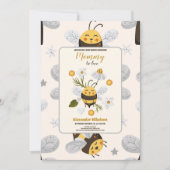 ヴィンテージビー赤ちゃんシャワー 招待状 (正面)