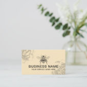 ヴィンテージビー&フラワーイラストレーションファームビーキーパー 名刺 (スタンド正面)