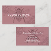 ヴィンテージビー&フラワーピアリーダスティバラ養蜂家 名刺 (正面/裏面)