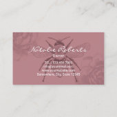 ヴィンテージビー&フラワーピアリーダスティバラ養蜂家 名刺 (裏面)