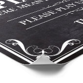 ヴィンテージピアノはサインと思わ遊れた ポスター (角)