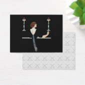 ヴィンテージピアノガールギフトラベル (デスク)