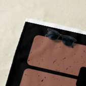 ヴィンテージピアノキーボパーソナライズされたードミュージシャン ビーチタオル (インサイチュ)