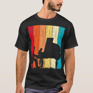 ヴィンテージピアノプレーヤーミュージカルピアノ鍵盤ピアノ Tシャツ