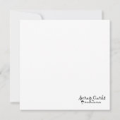 ヴィンテージピアノマンフラットグリーティングカード (裏面)