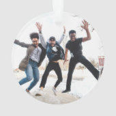 ヴィンテージピアノミニマリストホワイトホリデー オーナメント (裏面)