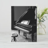 ヴィンテージピアノ黒と白 カード (スタンド正面)