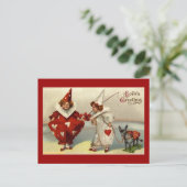 ヴィンテージピエロのバレンタインハガキ シーズンポストカード (スタンド正面)