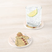 ヴィンテージピエロはがきデジタルアート コースター (側面)