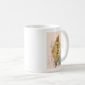 ヴィンテージピエロはがきデジタルアート コーヒーマグカップ (正面右)