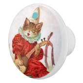 ヴィンテージピエロジェスターミュージシャンキャットマンドリン セラミックノブ (右)