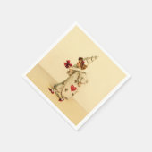 ヴィンテージピエロバレンタインデー スタンダードカクテルナプキン (角)