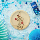 ヴィンテージピエロバレンタインデー ペーパープレート (パーティー)