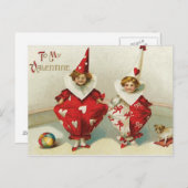 ヴィンテージピエロバレンタイン シーズンポストカード (正面/裏面)