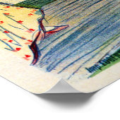 ヴィンテージピエロフランスのテーマギャラリー ポスター (角)