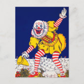 ヴィンテージピエロ広告はがき ポストカード (正面)