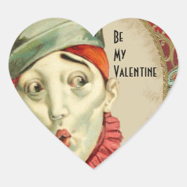 ヴィンテージピエロ式バレンタイン ハートシール