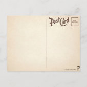 ヴィンテージピエロ絵葉書 ポストカード (裏面)