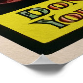 ヴィンテージピエロ顔ポスター ポスター (角)