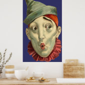 ヴィンテージピエロ顔 ポスター (キッチン)