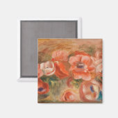 ヴィンテージピエールオーガストルノアールブルーピンクアネモネス マグネット (正面/裏面)