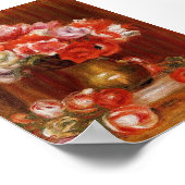 ヴィンテージピエールオーギュストルノアールアネモネス ポスター (角)