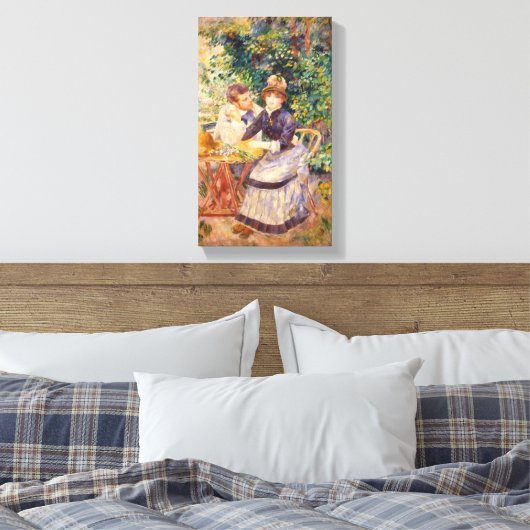 ヴィンテージピエールオーギュストルノアールインザガーデン キャンバスプリント (インサイチュ (寝室))
