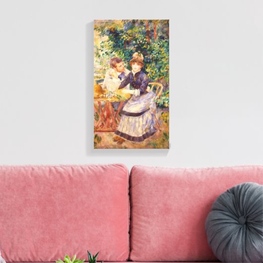 ヴィンテージピエールオーギュストルノアールインザガーデン キャンバスプリント (インサイチュ (リビング))