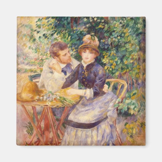 ヴィンテージピエールオーギュストルノアールインザガーデン マグネット (正面)