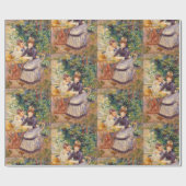 ヴィンテージピエールオーギュストルノアールインザガーデン ラッピングペーパー (フラット)
