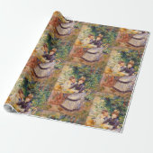 ヴィンテージピエールオーギュストルノアールインザガーデン ラッピングペーパー (アンロールド)