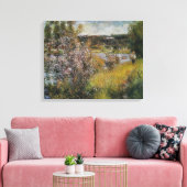 ヴィンテージピエールオーギュストルノアールザセーヌアットチャトー キャンバスプリント (インサイチュ (リビング))