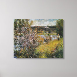 ヴィンテージピエールオーギュストルノアールザセーヌアットチャトー キャンバスプリント