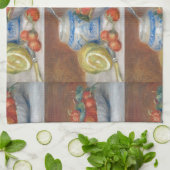 ヴィンテージピエールオーギュストルノアールストロベリー キッチンタオル (折り畳み)