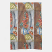 ヴィンテージピエールオーギュストルノアールストロベリー キッチンタオル (縦)