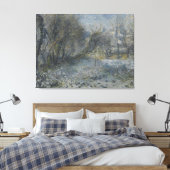 ヴィンテージピエールオーギュストルノアールスノーカバーランスカ キャンバスプリント (インサイチュ (寝室))