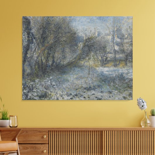 ヴィンテージピエールオーギュストルノアールスノーカバーランスカ キャンバスプリント (インサイチュ (リビング))