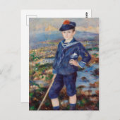 ヴィンテージピエールオーギュストルノアールセーラーボーイ ポストカード (正面/裏面)
