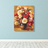 ヴィンテージピエールオーギュストルノアールブーケバラ キャンバスプリント (インサイチュ (ウッドフロア))