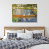 ヴィンテージピエールオーギュストルノアールボーティングオンザセーヌ キャンバスプリント (インサイチュ (寝室))