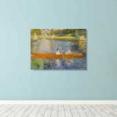 ヴィンテージピエールオーギュストルノアールボーティングオンザセーヌ キャンバスプリント (インサイチュ (ウッドフロア))